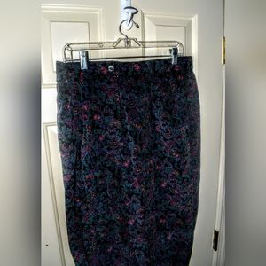 Talbot Petites Floral Pants Womens Size 16